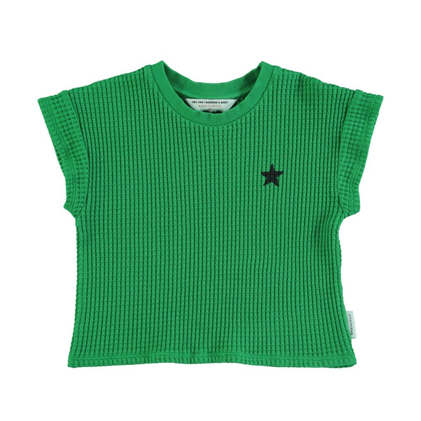 Piupiuchick - T-shirt vert noir imprimé logo