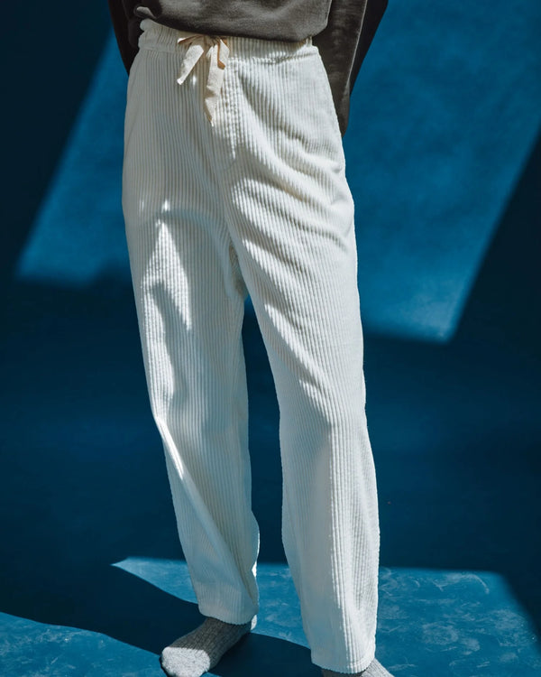 Emile & Ida - Pantalon velours cotelé écru