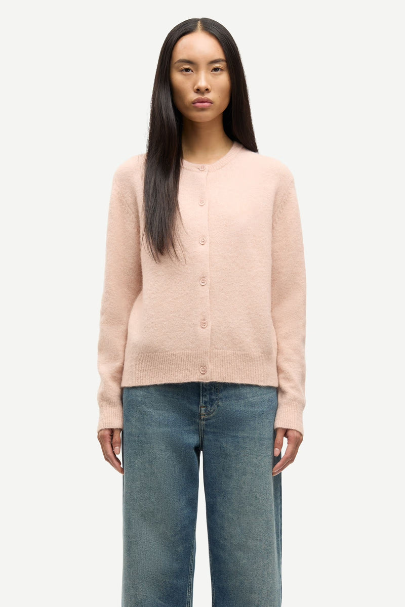 Samsoe Samsoe - Nor short cardigan cameo rose