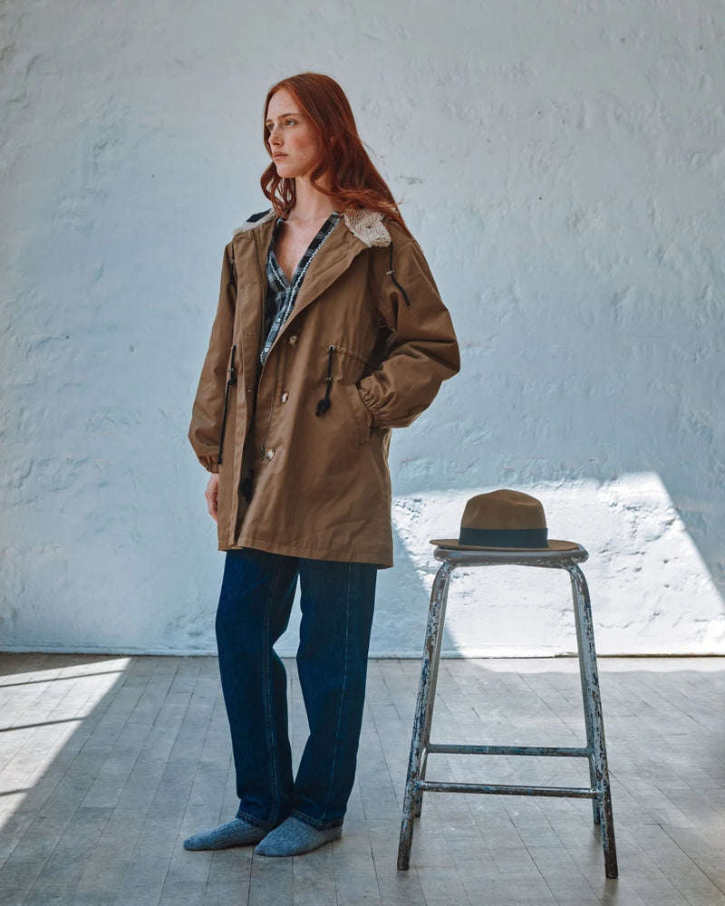 Emile & Ida - Parka doublée sherpa marron