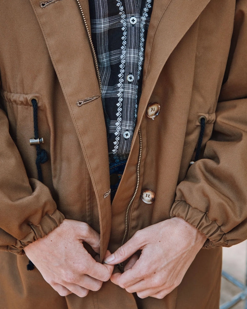Emile & Ida - Parka doublée sherpa marron