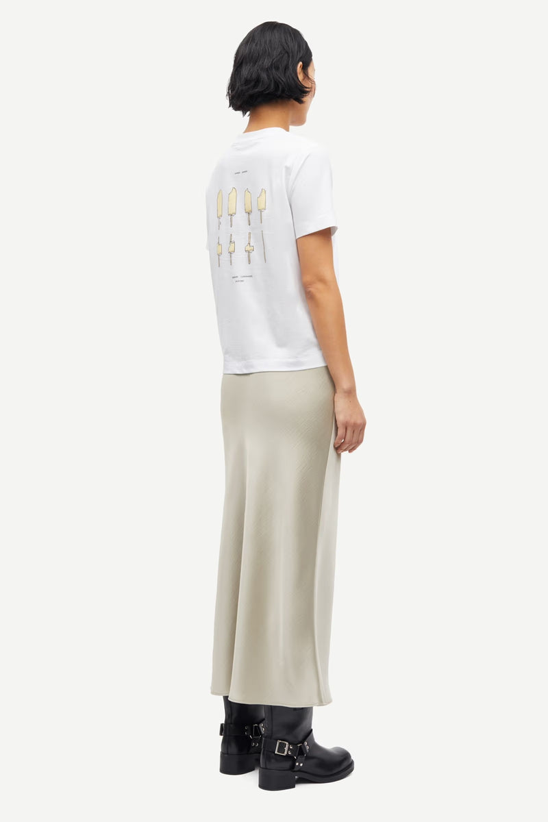 Samsoe Samsoe - Saagneta long skirt Agate Gray