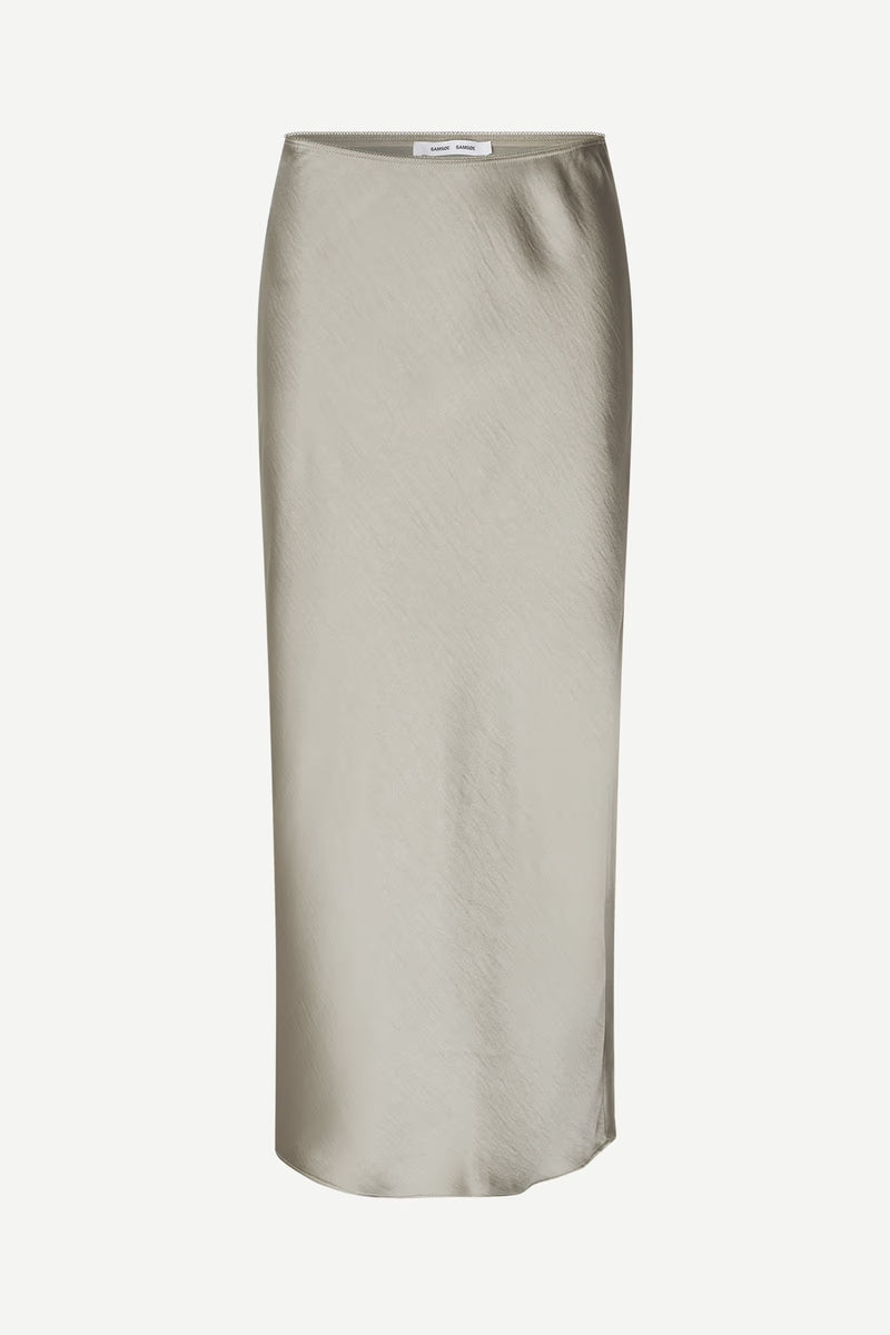 Samsoe Samsoe - Saagneta long skirt Agate Gray
