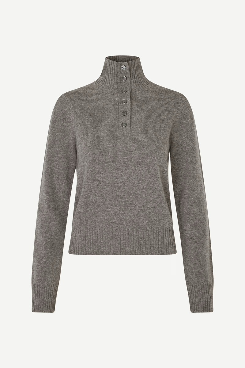 Samsoe Samsoe - Saelif turtleneck 15010 dark grey mel