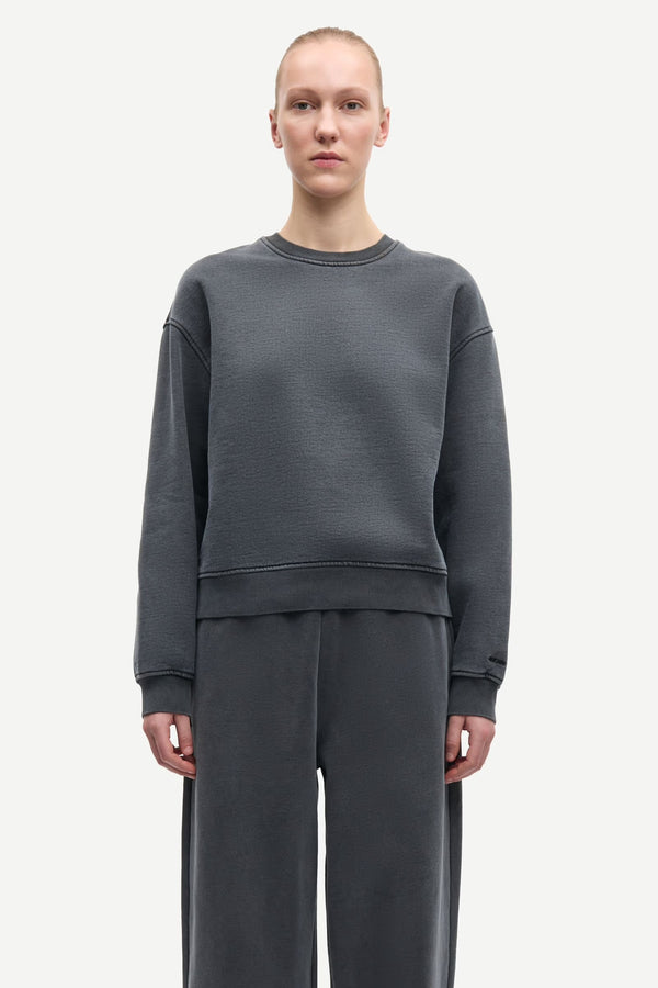 Samsoe Samsoe - Sava sweatshirt charcoal art
