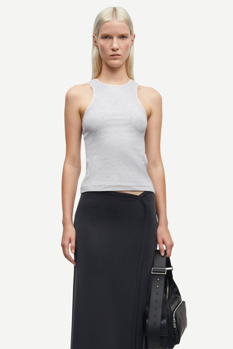 Samsoe Samsoe - Sajune tank top 7542 light grey mel