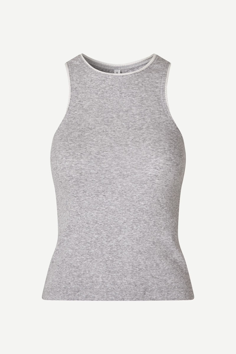 Samsoe Samsoe - Sajune tank top 7542 light grey mel