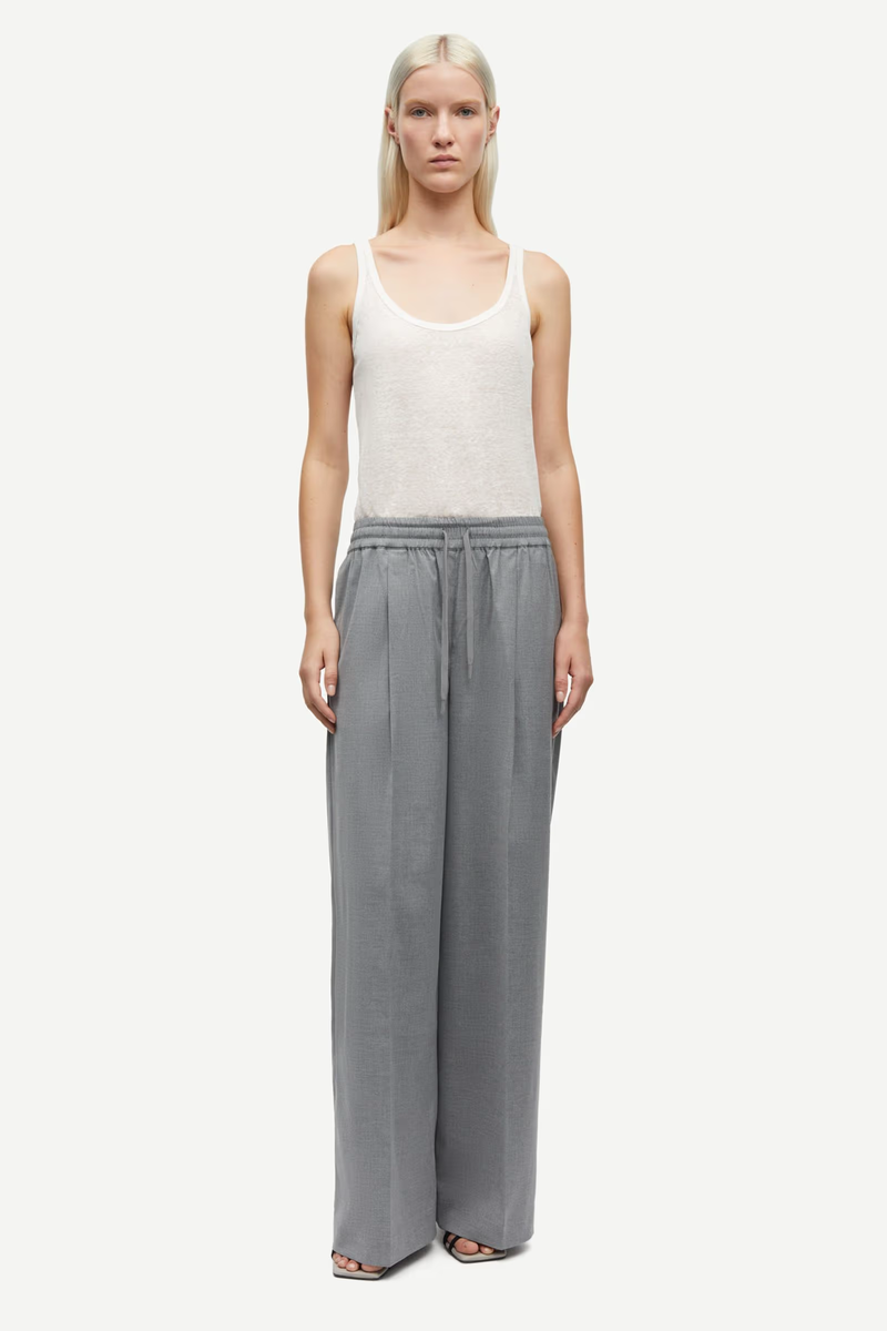 Samsoe Samsoe - Sarila trousers 15145 grey mel - 25.02