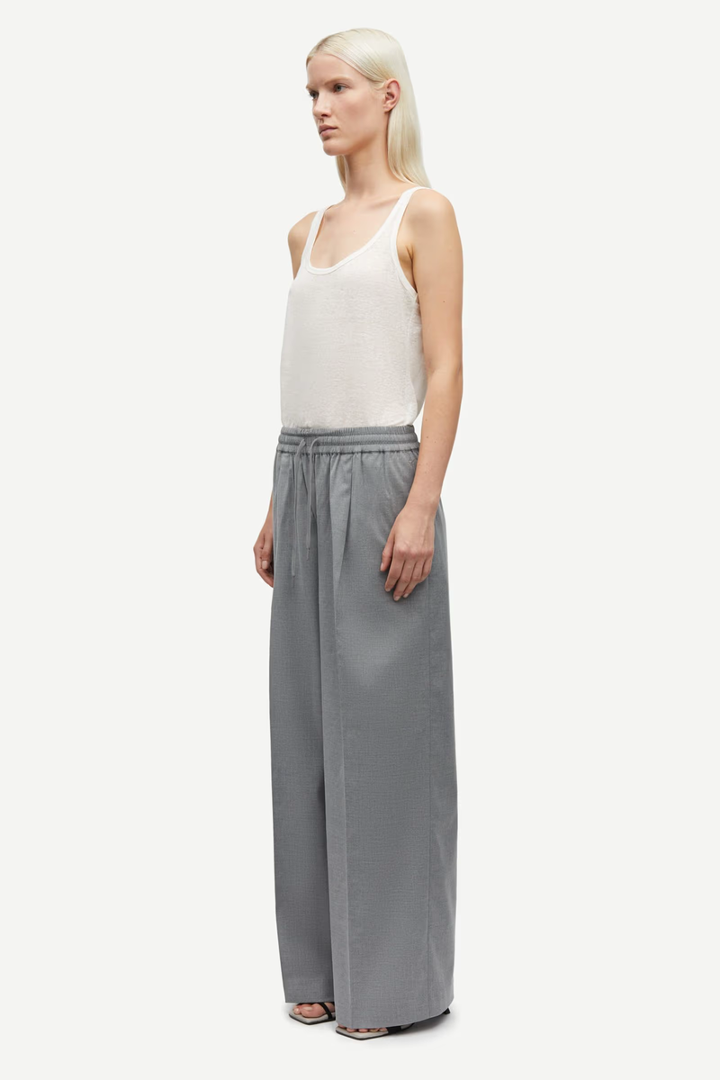 Samsoe Samsoe - Sarila trousers 15145 grey mel - 25.02