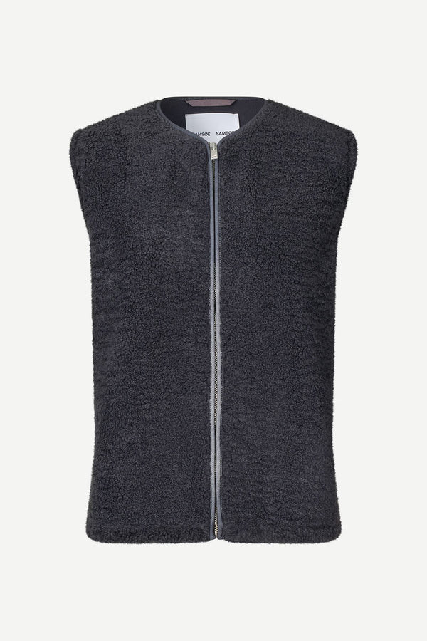 Samsoe Samsoe - Saautumns vest 14927 Charcoal art