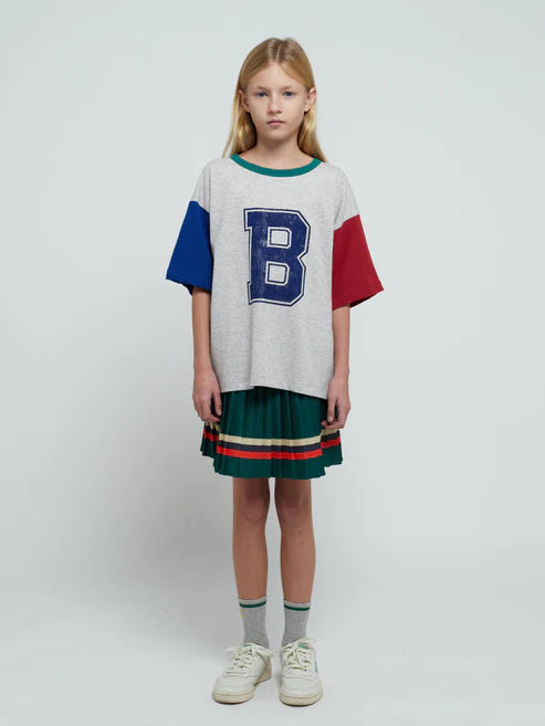 Bobo Choses - Stripes pleated woven skirt