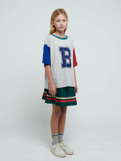 Bobo Choses - Stripes pleated woven skirt