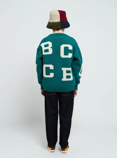 Bobo Choses - B.C all over jacquard cardigan