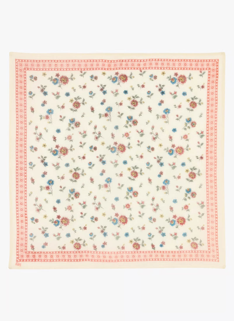 Emile & ida - Foulard brodé 50X50
