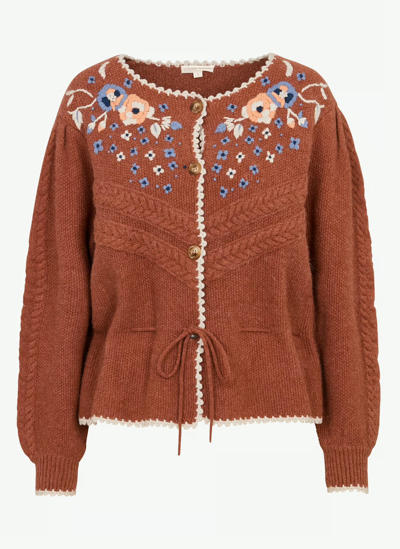 Louise Misha - Cardigan Sandya - Chestnut