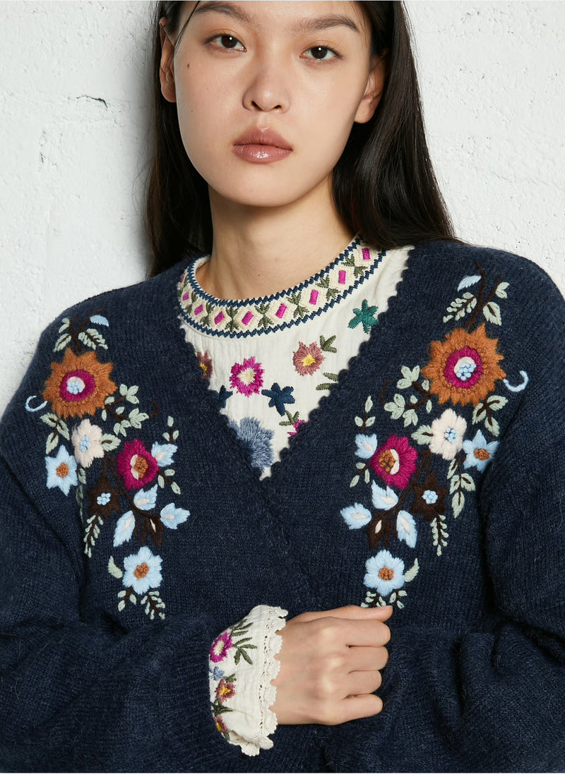 Louise Misha - Cardigan Lunami marine