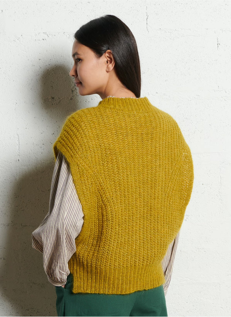 Louise Misha - Pull sans manches Sigou - dusky green