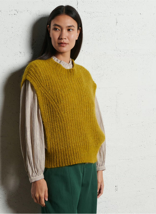 Louise Misha - Pull sans manches Sigou - dusky green