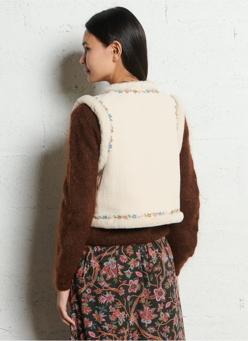 Louise Misha - Veste réversible Renee -  cream