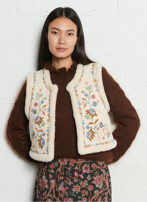 Louise Misha - Veste réversible Renee -  cream