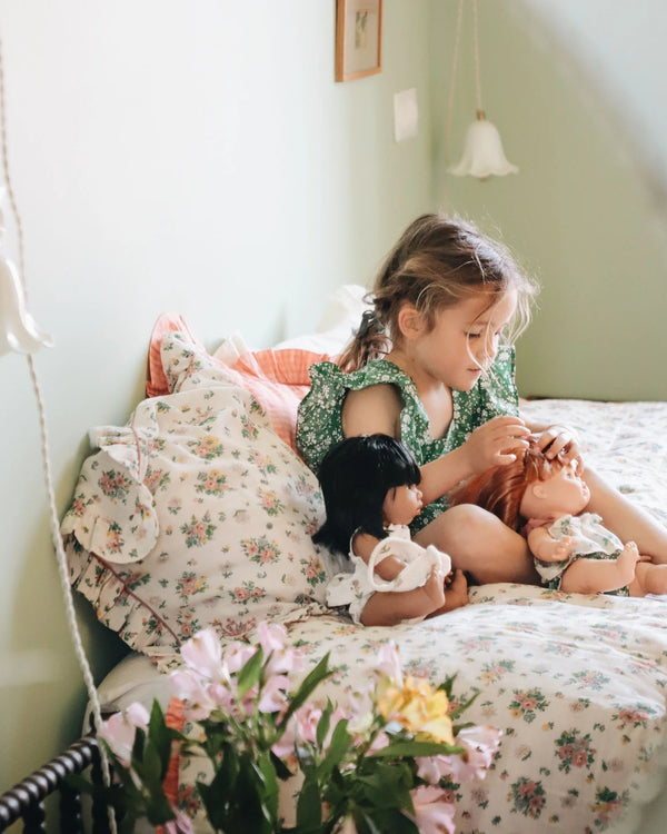 Emile & Ida - Housse de coussin printemps rose