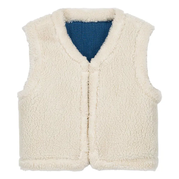 Louise Misha - Veste Sans Manches Réversible Figara Denim