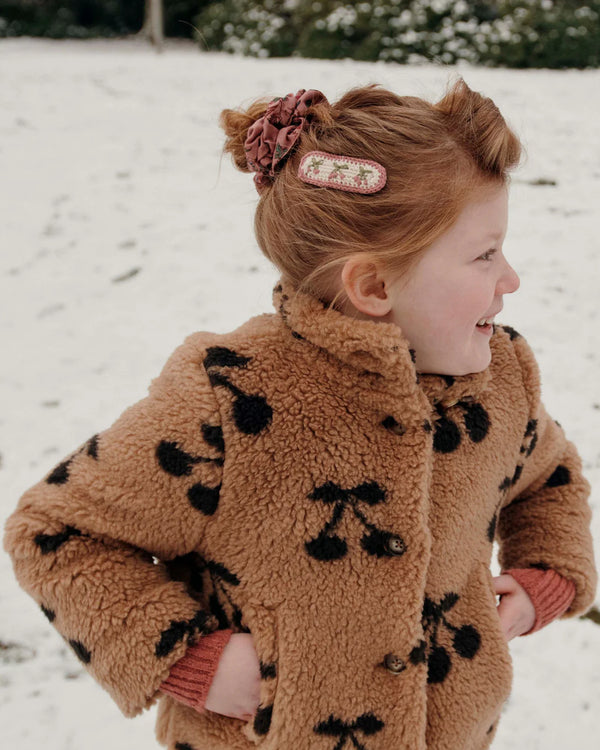 Emile & Ida - Manteau enfant sherpa caramel