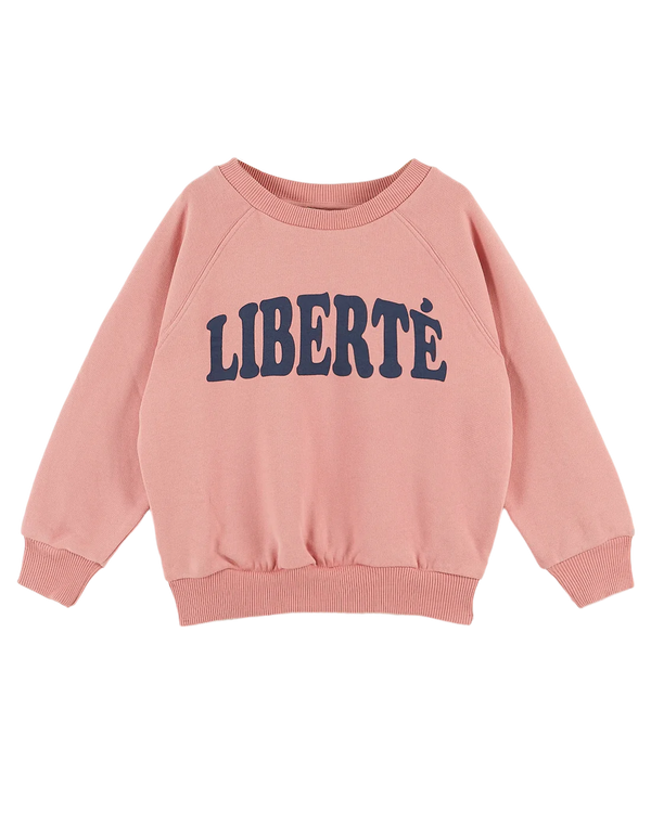 Emile & Ida - Sweat Liberté coton bio blush