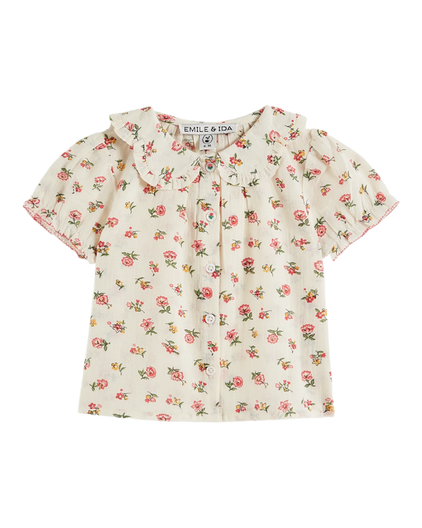 Emile & Ida - Blouse col fleurs Floresco