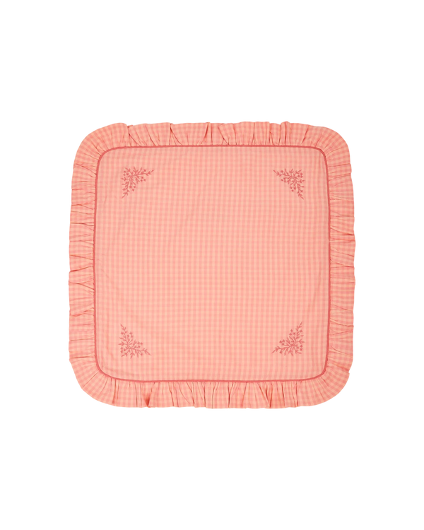 Emile & Ida - Housse de coussin vichy pivoine