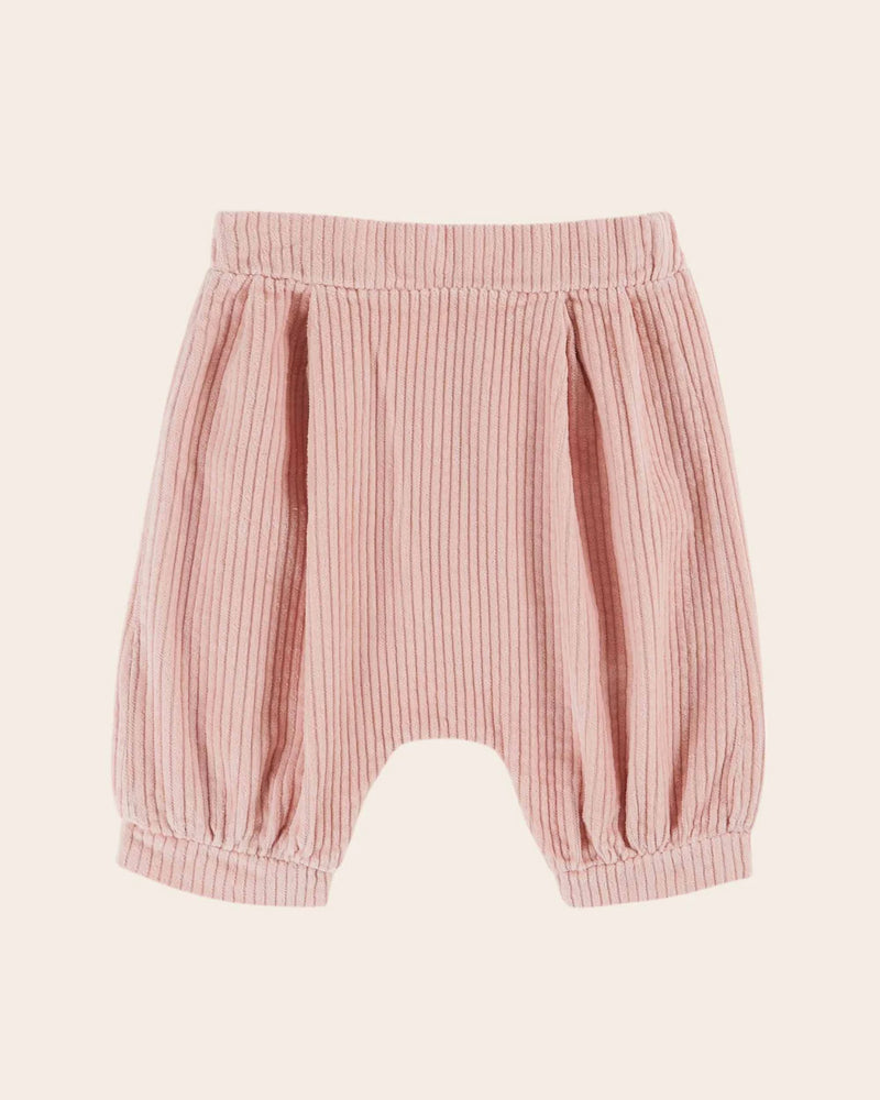 Emile & Ida - Sarouel velours cotelé rose