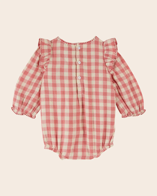 Emile & ida - Combibloomer brodé vichy rose