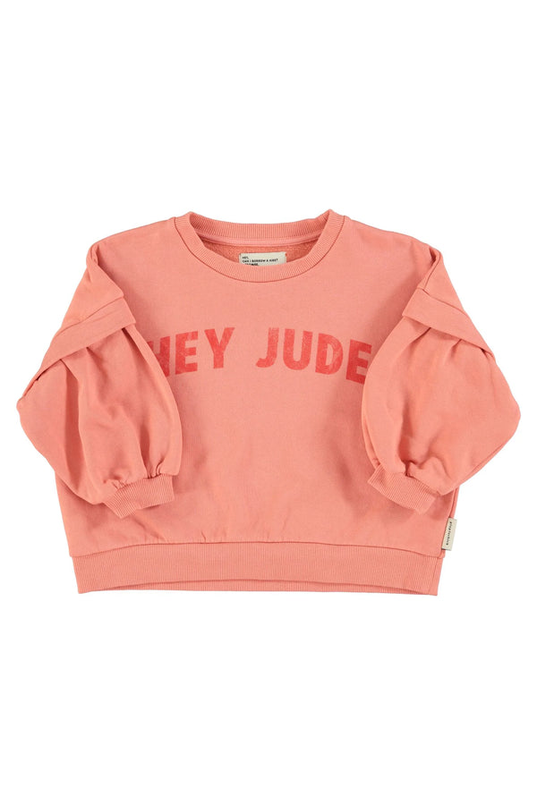 Piupiuchick - Sweatshirt - Pink w/ "hey jude" print