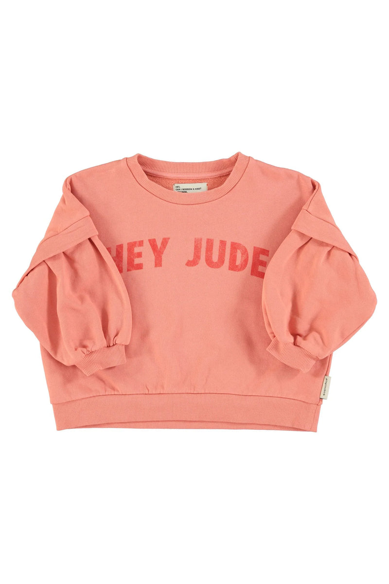 Piupiuchick - Sweatshirt - Pink w/ "hey jude" print