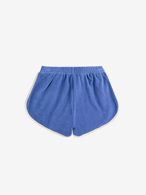 Bobo Choses - Short en tissu éponge bleu Color Block Smiling enfants