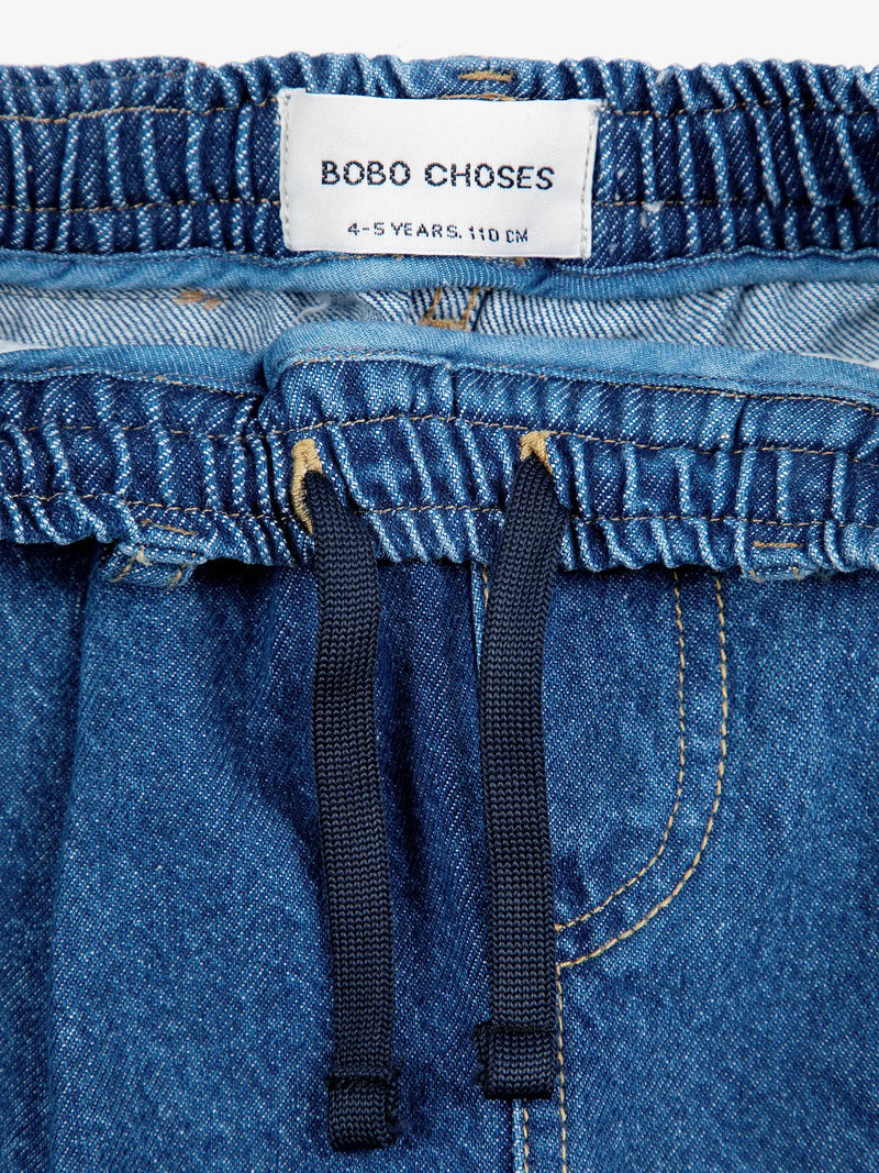 Bobo Choses - Funny Face denim jogger pants