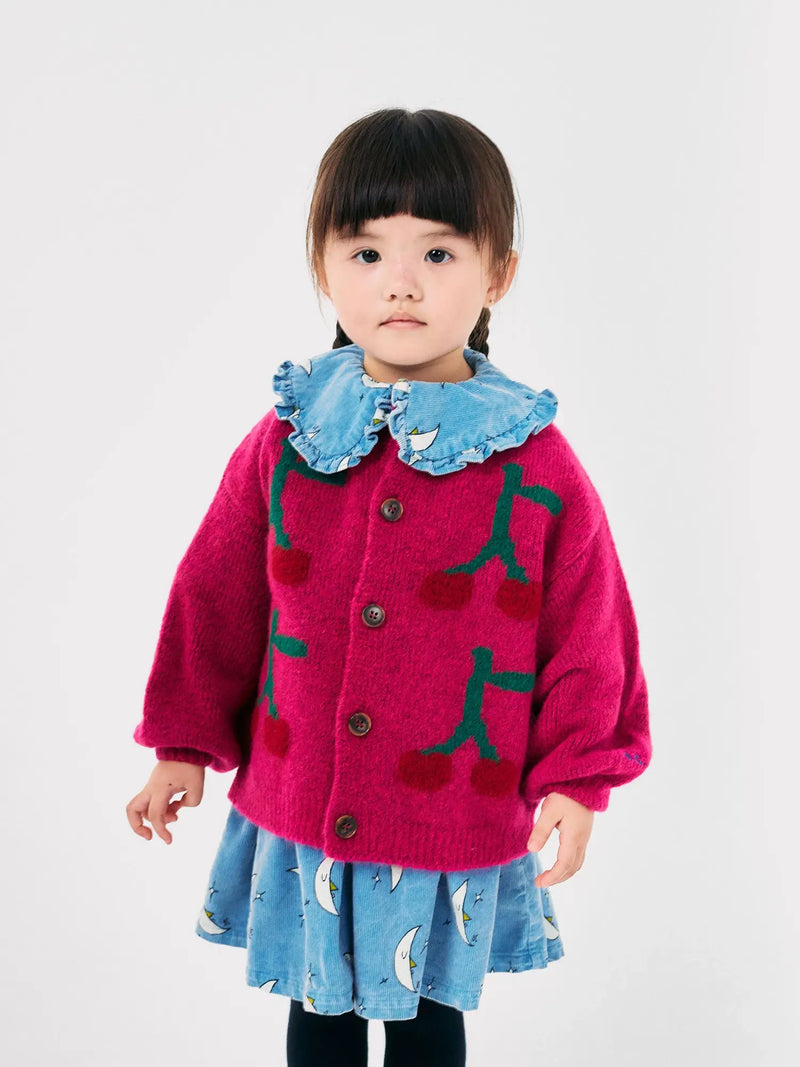 Bobo Choses - Bobo Cherry intarsia cardigan