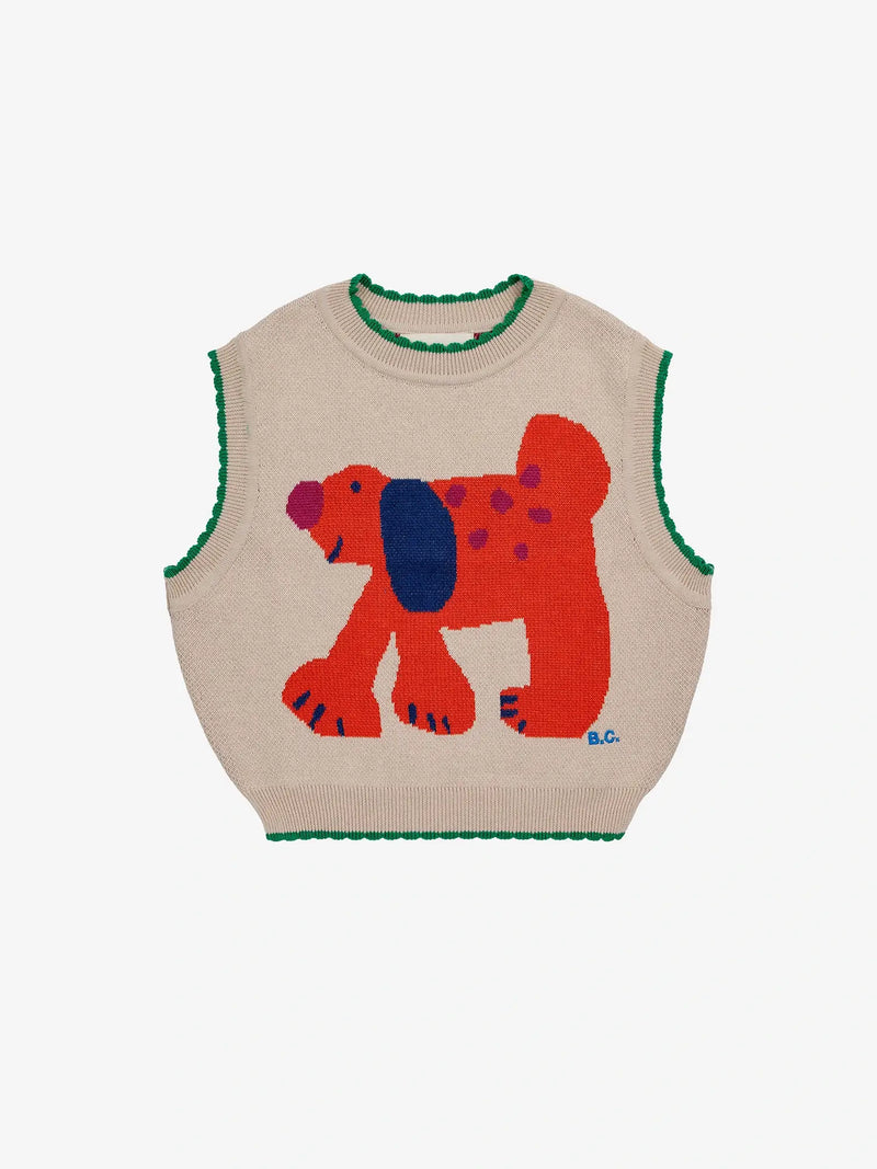 Bobo Choses - Fairy Dog jacquard knitted vest