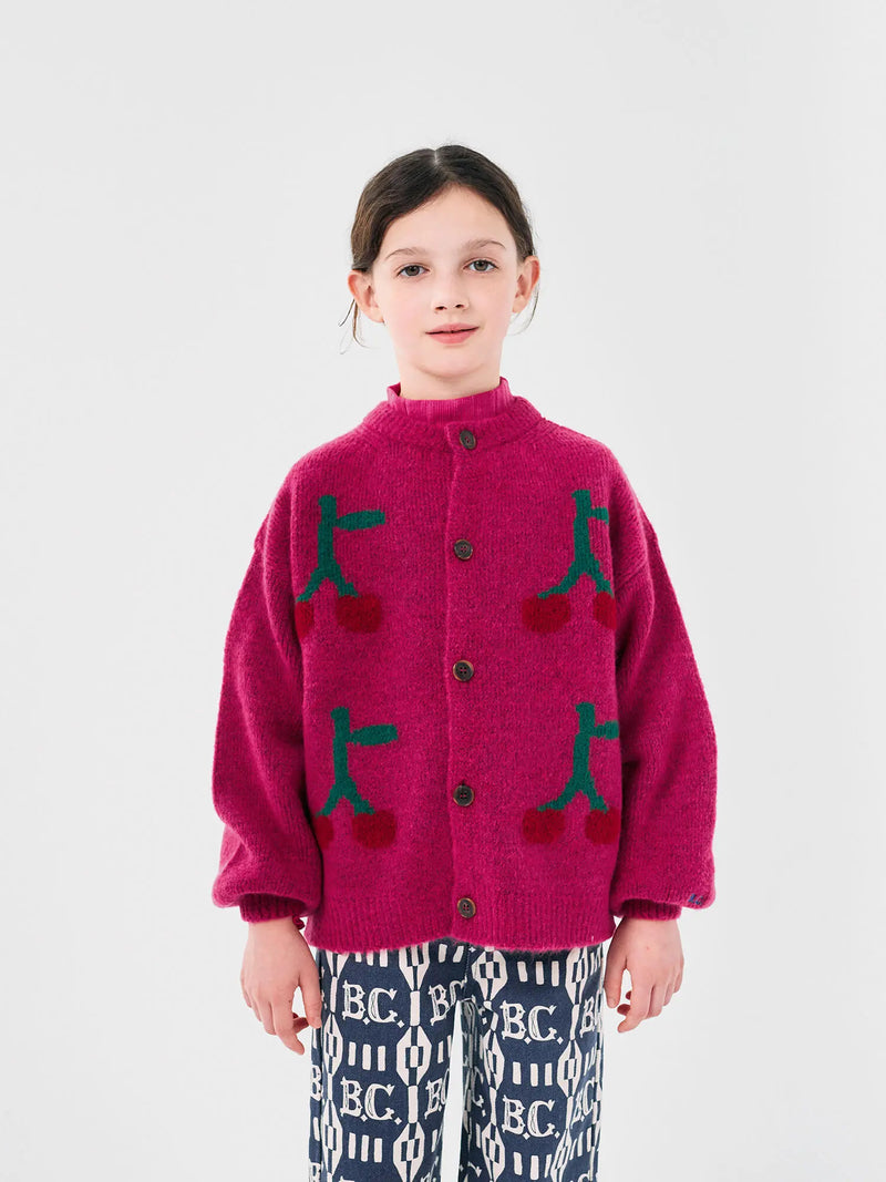 Bobo Choses - Bobo Cherry intarsia cardigan