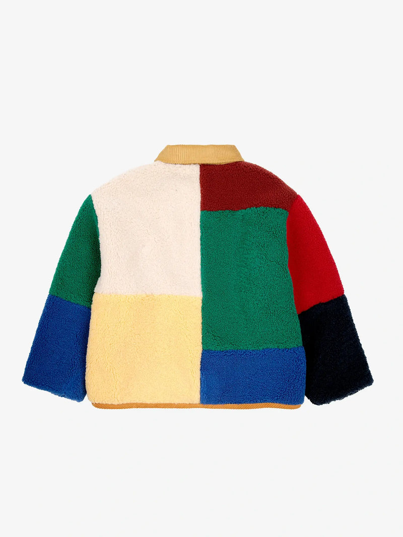 Bobo Choses - Color Block sheepskin jacket