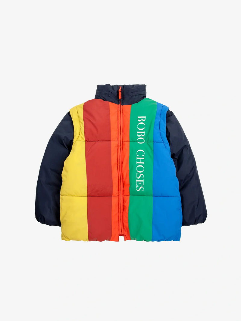 Bobo Choses - Bobo Choses color block padded anorak