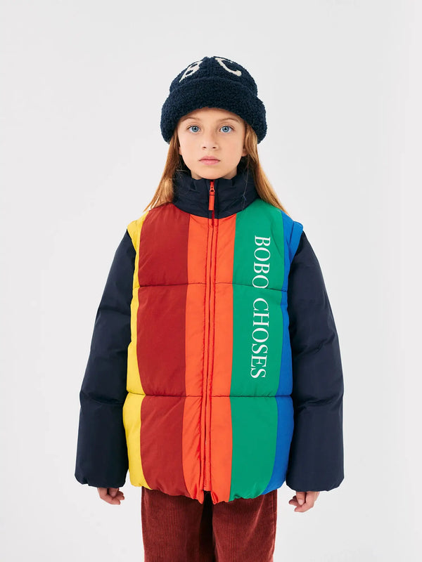 Bobo Choses - Bobo Choses color block padded anorak