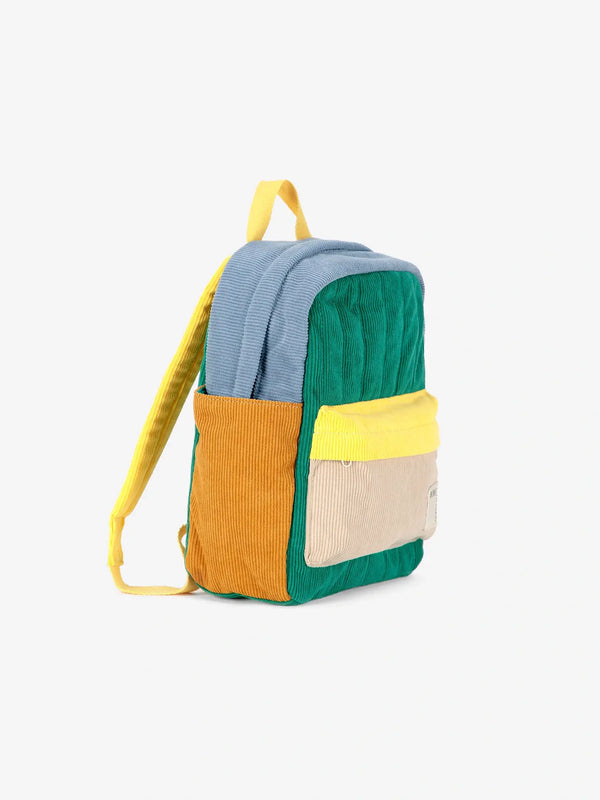 Bobo choses - Color Block padded corduroy schoolbag