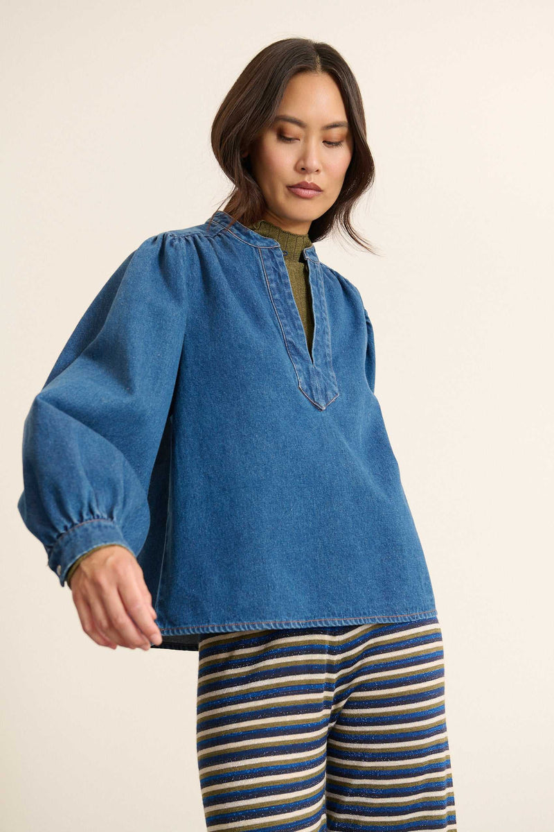 Garance Paris - Blouse en denim Bea