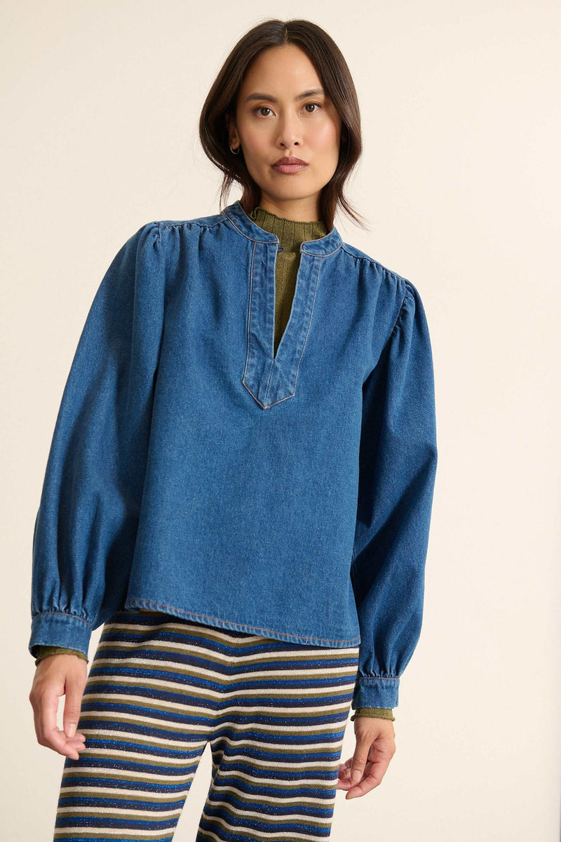 Garance Paris - Blouse en denim Bea