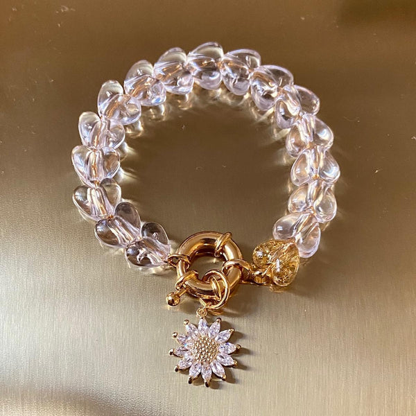 26 juin bijoux - Bracelet Swarovski flower
