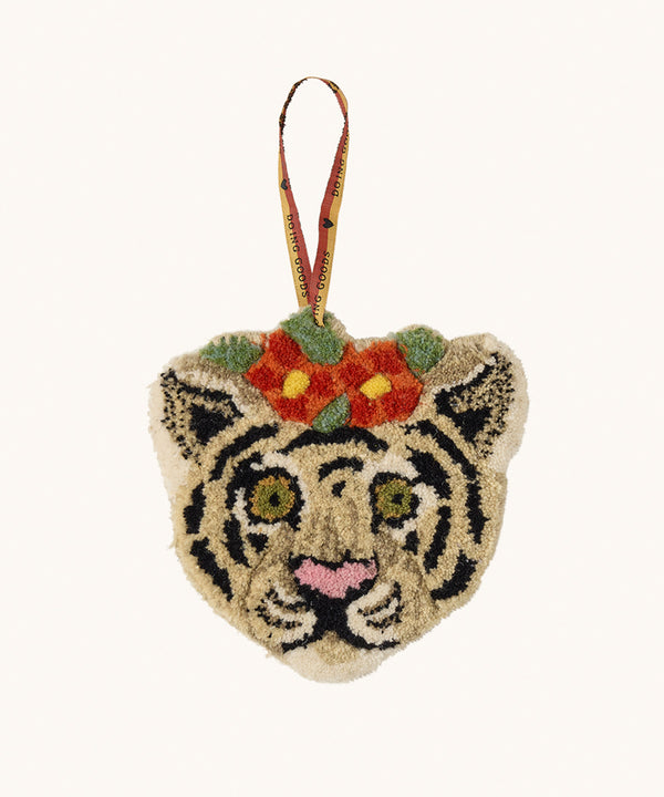 Doing Goods - Floral White Tiger Gift Hanger