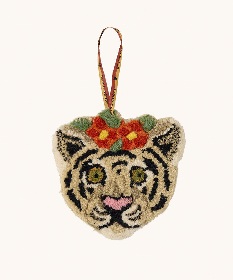 Doing Goods - Floral White Tiger Gift Hanger