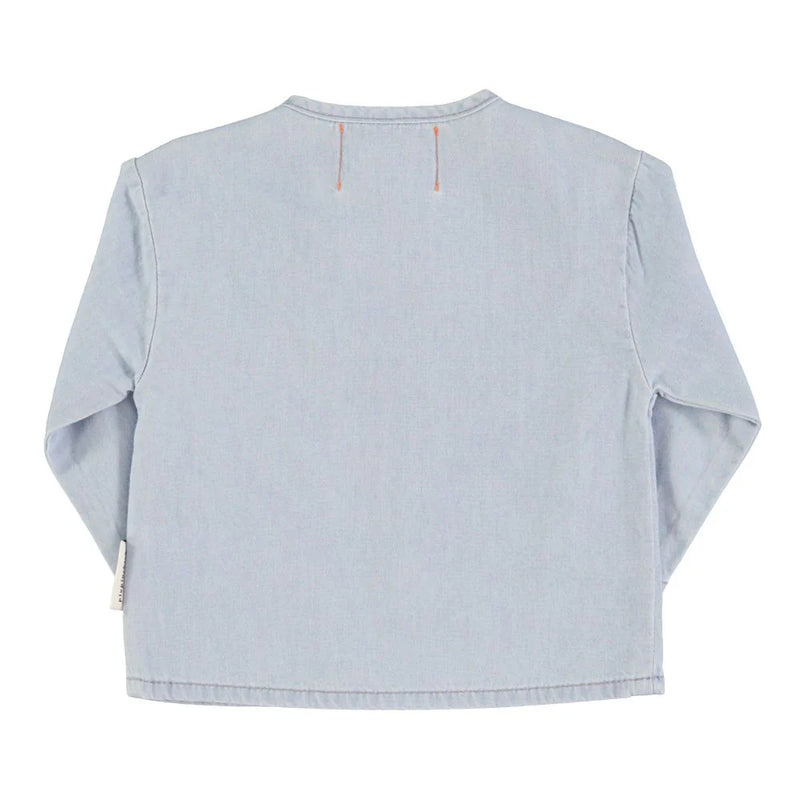 Piupiuchick - Long Sleeve Shirt Light Blue Chambray