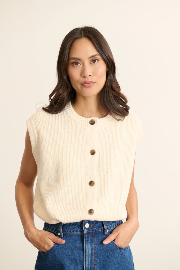 Garance Paris - Gilet Bisous ecru